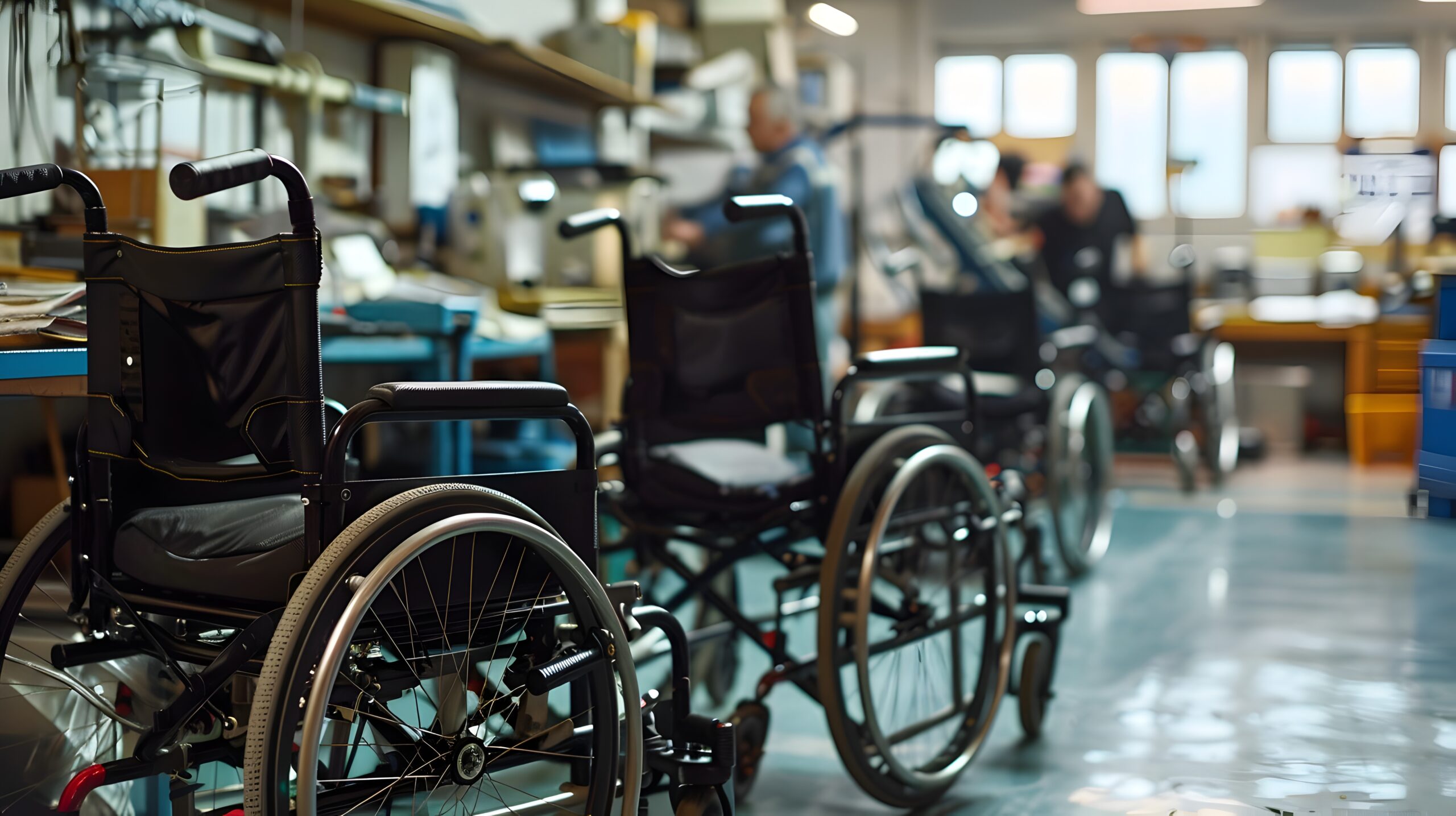 Customized Wheelchairs In A Specialized Workshop,tailoring Mobil
