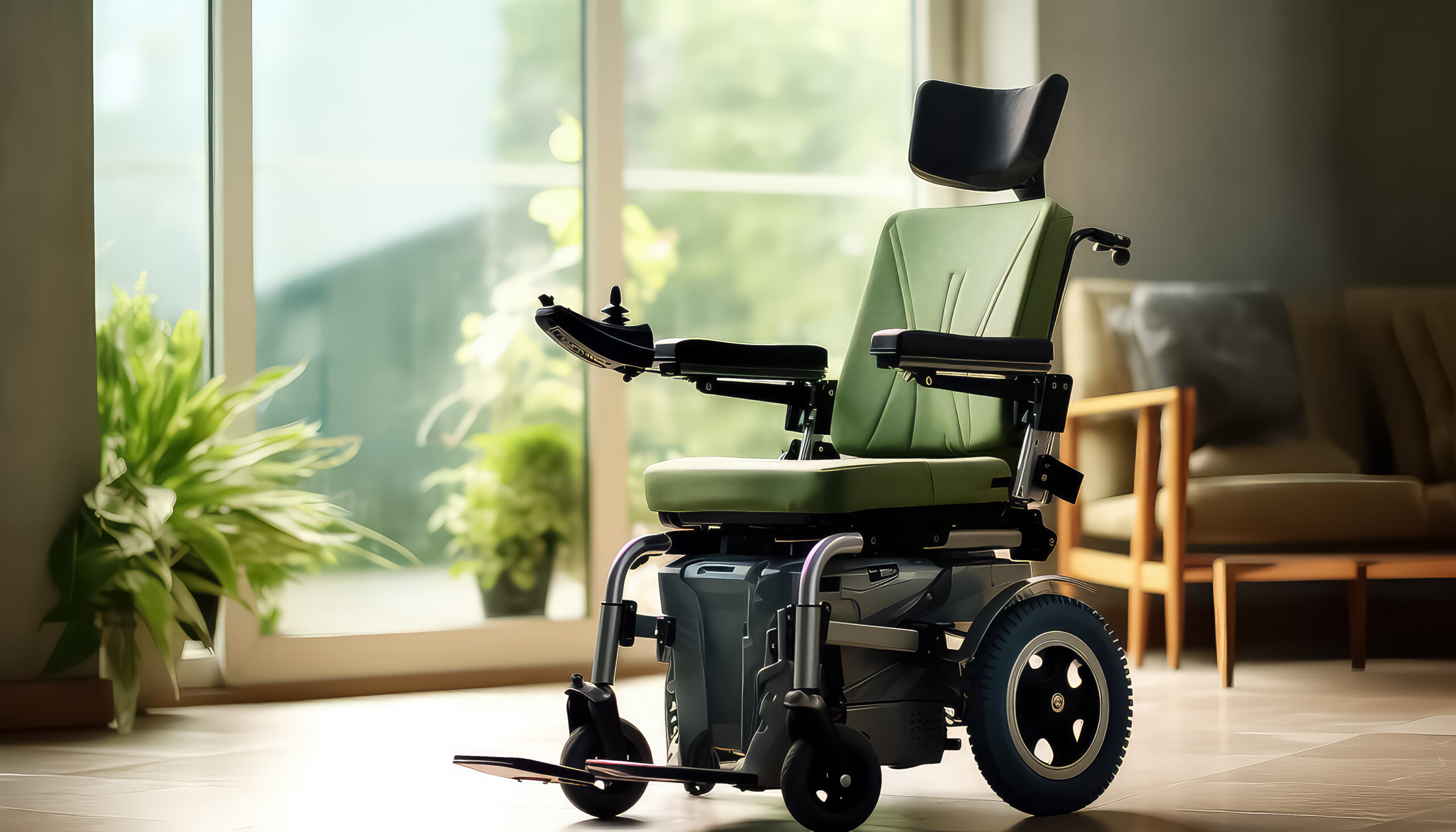 Modern Wheelchair In Hospital