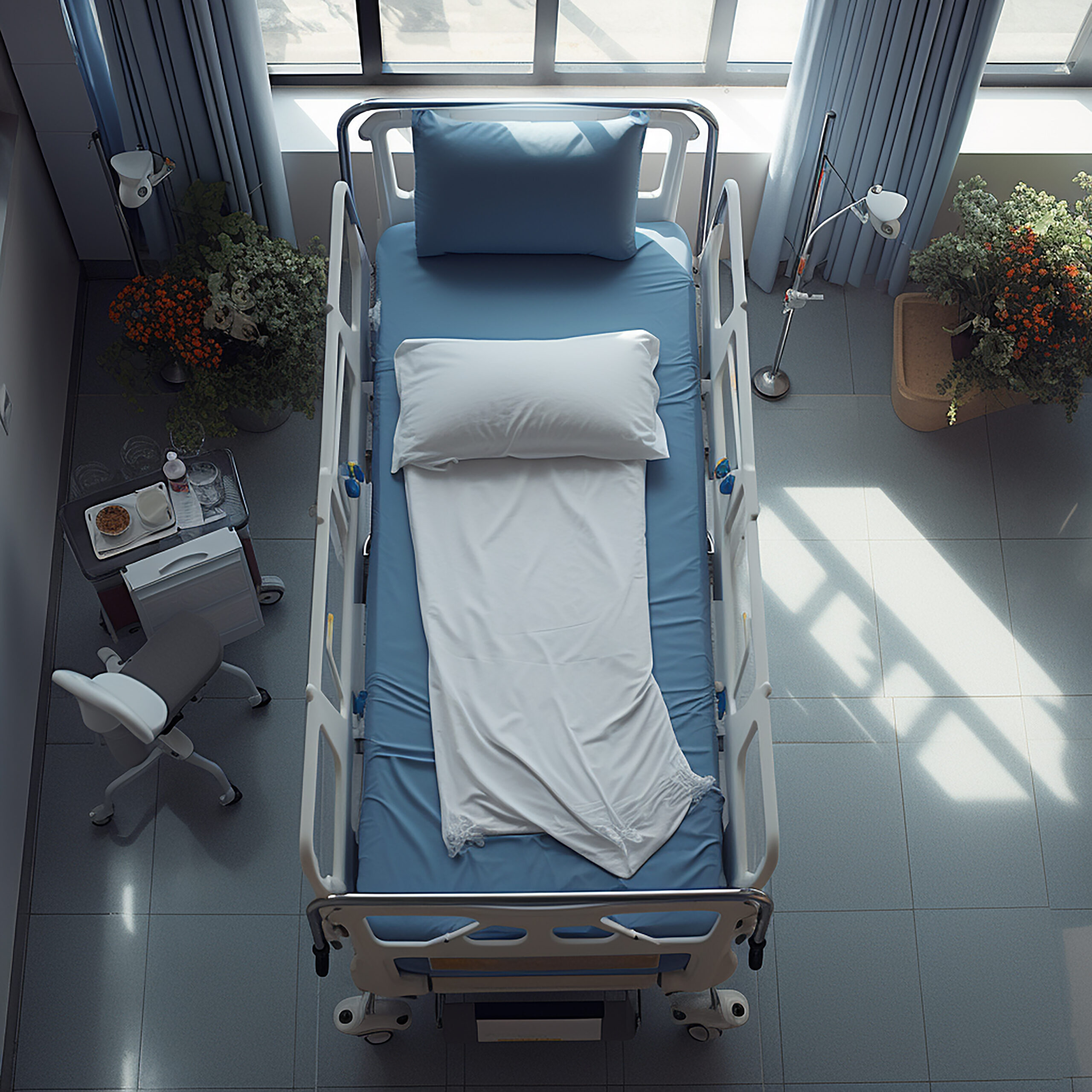 The Above View Is An Illustration Of A Modern Medical System, Ai Generated